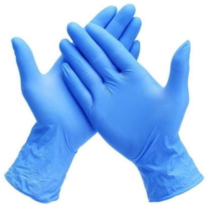 Shamrock Supreme Blue Nitrile Exam Glove PF Textured-Large
